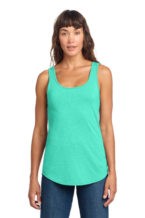 District ® Women's Perfect Tri ® Relaxed Tank DT151 — Aqua Heather