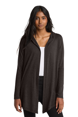 District ® Women's Perfect Tri ® Hooded Cardigan. DT156 — Black Frost