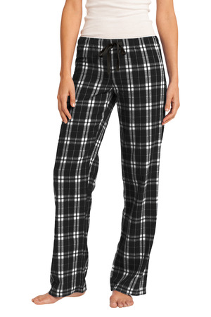 District ® Women's Flannel Plaid Pant. DT2800 — Black