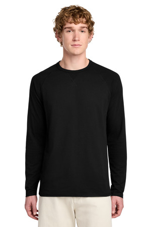 District ® Featherweight French Terry ™ Long Sleeve Crewneck DT572 — Black