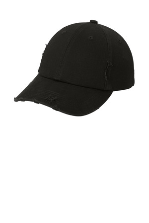 District ® Distressed Cap. DT600 — Black