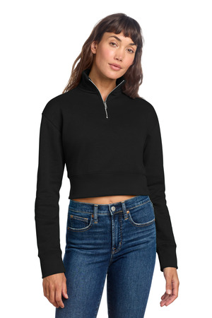 District ® Women's V.I.T. ™ Fleece 1/2-Zip DT6111 — Black