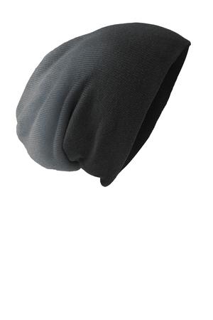 District ® Slouch Beanie DT618 — Black Dip Dye