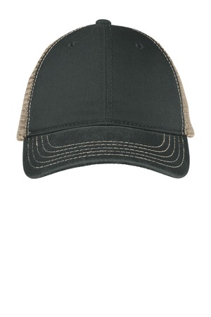 District ® Super Soft Mesh Back Cap. DT630 — Black/ Khaki