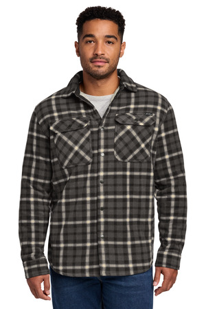 Eddie Bauer ® Woodland Shirt Jac EB228 — Grey Steel/ Bone