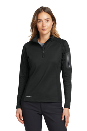 Eddie Bauer ® Women's 1/2-Zip Performance Fleece. EB235 — Black