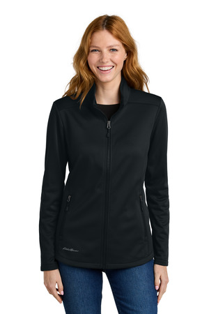Eddie Bauer ® Women's Smooth Mid Layer Fleece Full-Zip EB2470 — Black
