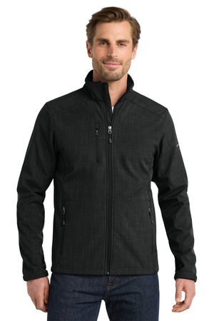 Eddie Bauer ® Shaded Crosshatch Soft Shell Jacket. EB532 — Black