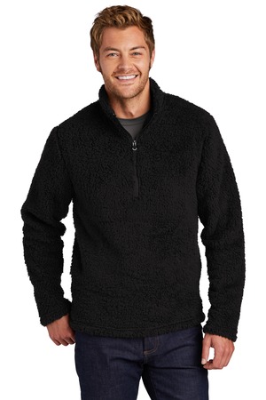 Port Authority ® Cozy 1/4-Zip Fleece F130 — Black