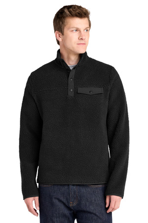 Port Authority ® Camp Fleece Snap Pullover F140 — Deep Black