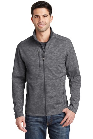 Port Authority ® Digi Stripe Fleece Jacket. F231 — Black