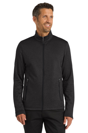 Port Authority ® Collective Striated Fleece Jacket. F905 — Deep Black Heather