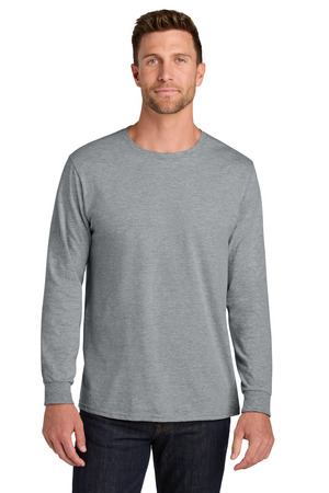 Jerzees Ultimate ™ Unisex Ring Spun Long Sleeve T-Shirt IC46L — Athletic Heather