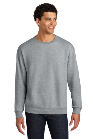 Jerzees Ultimate ™ Unisex CVC Ring Spun Crewneck Sweatshirt IC48M — Athletic Heather