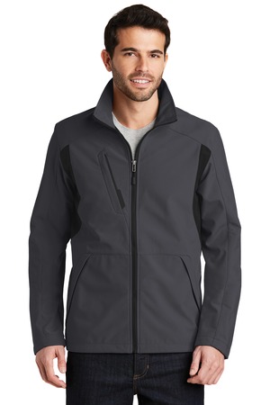 Port Authority ® Back-Block Soft Shell Jacket. J336 — Battleship Grey/ Black