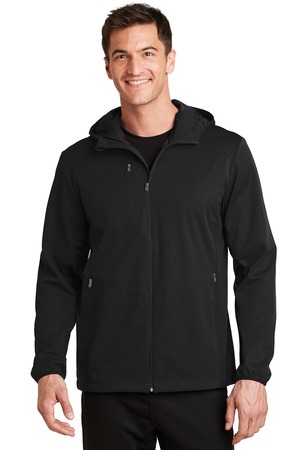 Port Authority ® Active Hooded Soft Shell Jacket. J719 — Deep Black
