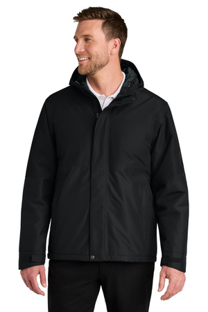 Port Authority ® Insulated Heavy Ripstop Jacket J721 — Deep Black