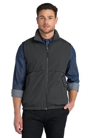 Port Authority ® Reversible Charger Vest. J7490 — Battleship Grey