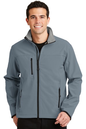 Port Authority ® Glacier® Soft Shell Jacket. J790 — Atlantic Blue/ Chrome