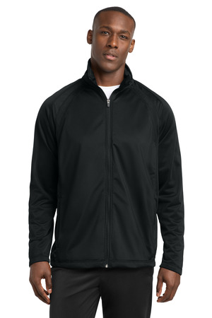 Sport-Tek ® Tricot Track Jacket. JST90 — Black/ Black