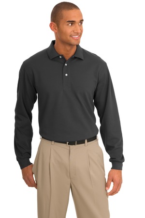 Port Authority ® Rapid Dry™ Long Sleeve Polo. K455LS — Charcoal