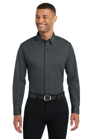 Port Authority ® Dimension Knit Dress Shirt. K570 — Battleship Grey