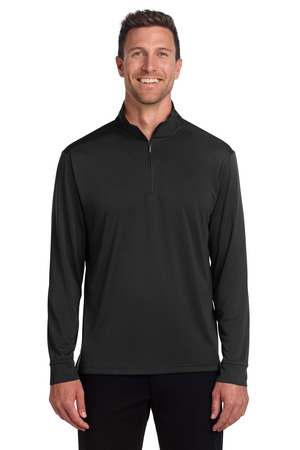 Port Authority ® C-FREE ® Snag-Proof 1/4-Zip K865 — Deep Black