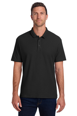 Port Authority ® C-FREE ® Cotton Blend Pique Polo K867 — Black