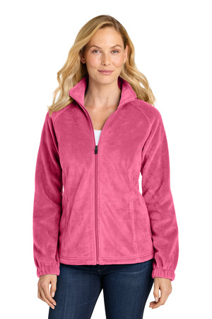 Port Authority ® Women's Plush Fleece Full-Zip Jacket L190 — Awareness Pink