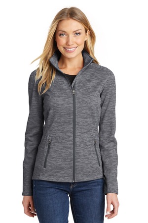 Port Authority ® Women's Digi Stripe Fleece Jacket. L231 — Black