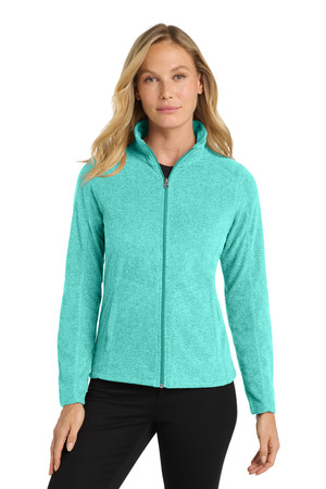 Port Authority ® Women's Heather Microfleece Full-Zip Jacket. L235 — Aqua Green Heather