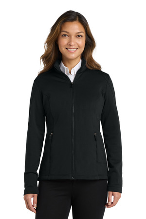 Port Authority ® Women's Grid Fleece Jacket. L239 — Deep Black