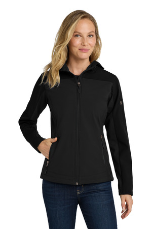 Port Authority ® Women's Hooded Core Soft Shell Jacket. L335 — Black