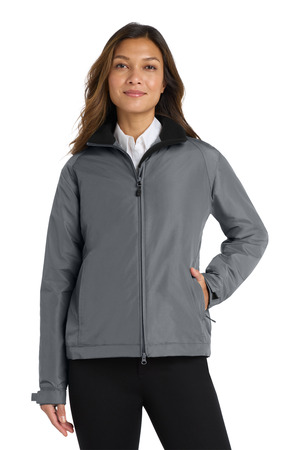 Port Authority ® Women's Challenger™ Jacket. L354 — Steel Grey/ True Black