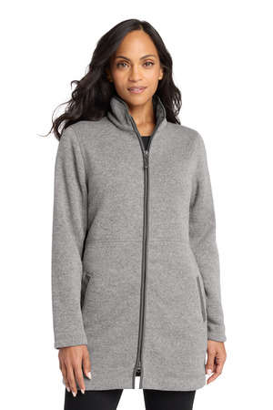 Port Authority ® Women's Arc Sweater Fleece Long Jacket L425