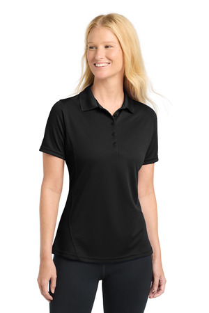 Sport-Tek ® Women's Dry Zone ® Raglan Accent Polo. L475 — Black