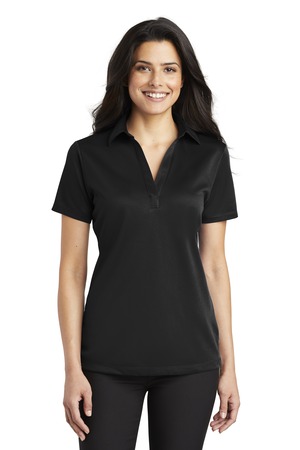 Port Authority ® Women's Silk Touch™ Performance Polo. L540 — Black