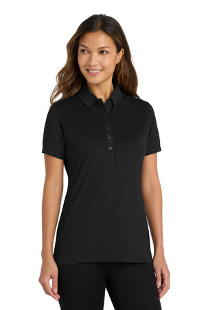 Port Authority ® Women's Stretch Pique Polo. L555 — Black