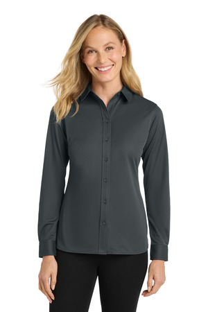 Port Authority ® Women's Dimension Knit Dress Shirt. L570 — Battleship Grey