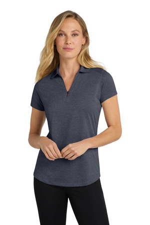 Port Authority ® Women's Digi Heather Performance Polo. L574 — Dark Grey