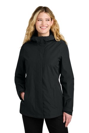 Port Authority ® Women's C-FREE ® Rain Jacket L714 — Deep Black