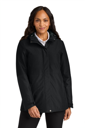 Port Authority ® Women's Insulated Heavy Ripstop Jacket L721 — Deep Black