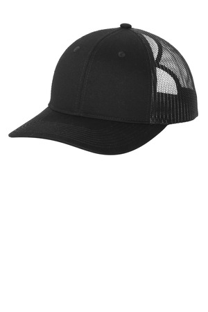 Port Authority ® Snapback Ponytail Trucker Cap LC401 — Black