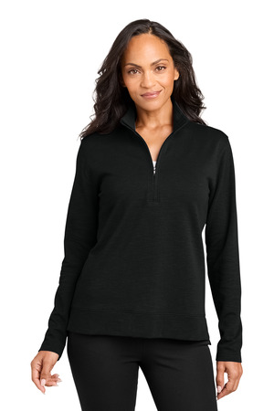 Port Authority ® Women's Breakwater 1/4-Zip LK821 — Deep Black