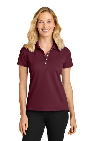 Port Authority ® Women's Dry Zone ® Stain-Release Grid Polo LK845 — Club Burgundy