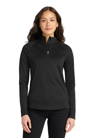 Port Authority ® Women's C-FREE ® Cypress 1/4-Zip LK870 — Deep Black