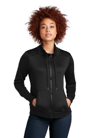 New Era ® Women's Performance Terry Full-Zip Cowl LNEA530 — Black