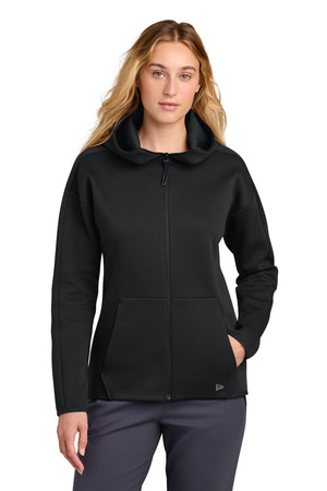 New Era ® Women's Double Back Full-Zip Hoodie LNEA566 — Black