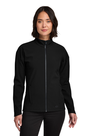 OGIO ® Women's Commuter Full-Zip Soft Shell LOG755 — Blacktop