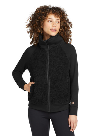 OGIO ® Women's Luuma Sherpa Full-Zip. LOG815 — Blacktop